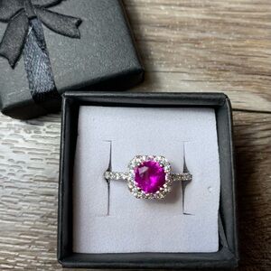 Elegant Pink Gemstone Ring
